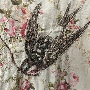 Magnolia Pearl European Floral Ada Lovelace Dress with Appliqué and Cotton Lace